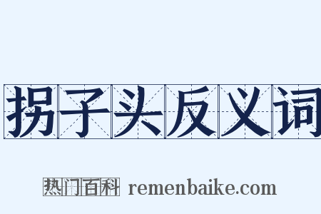 拐子头反义词是什么意思的图片